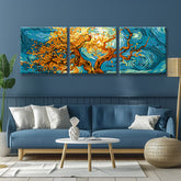 Paint by Numbers triptych Pano-147-3T